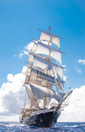 The Tenacious sailing ship