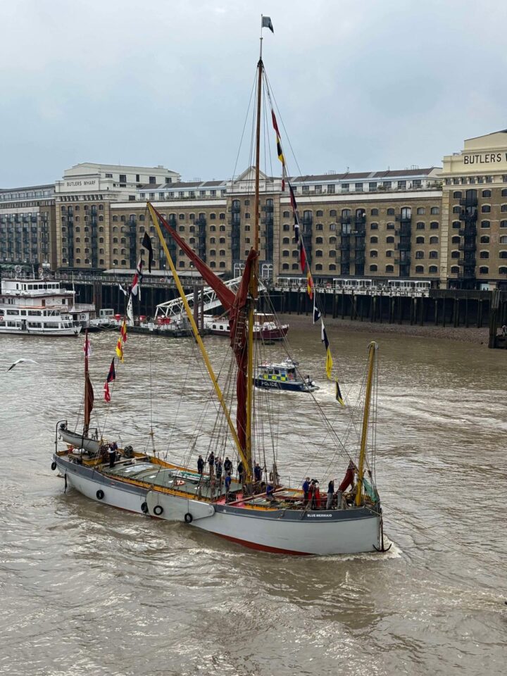 The Thames barge, The Blue Mermaid